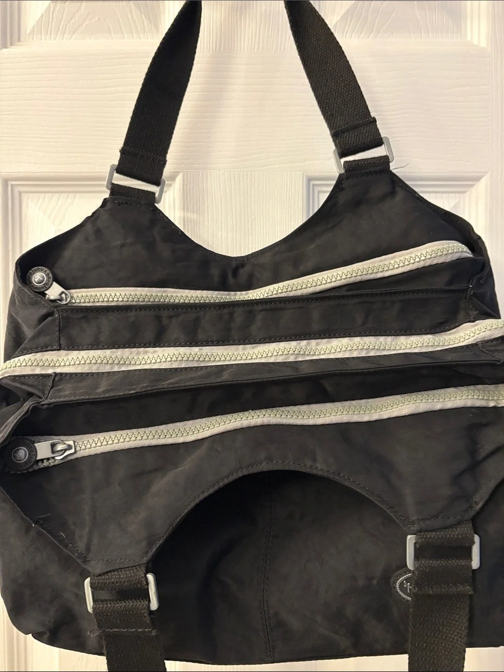 Harajuku Lovers Black Nylon shoulder Tote with Wide canvas Straps